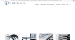 Desktop Screenshot of ambromobiliare.it